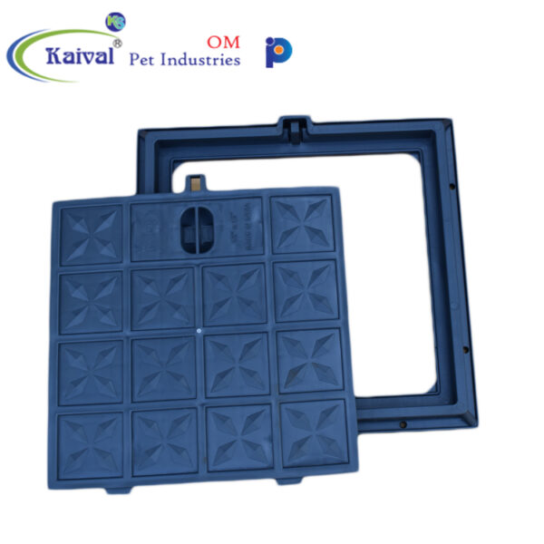Kaival Platinum Plastic Manhole Cover with lock System (Gray) - Image 2