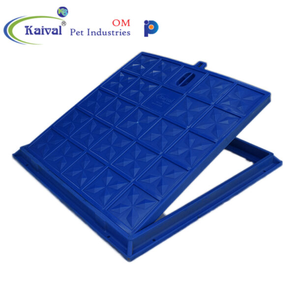 Kaival Platinum Plastic Manhole Cover with lock System (Blue) - Image 3