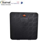 Kaival Platinum Plastic Manhole Cover (Black) size (24 X 24)