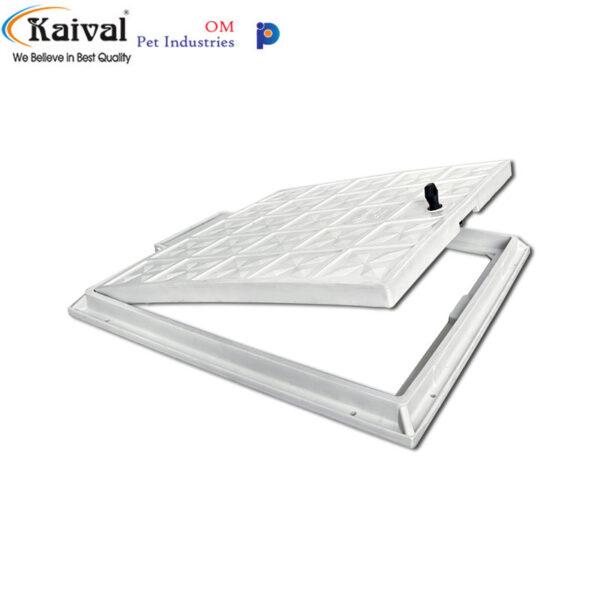Kaival Platinum Plastic Manhole Cover (White) - Image 2